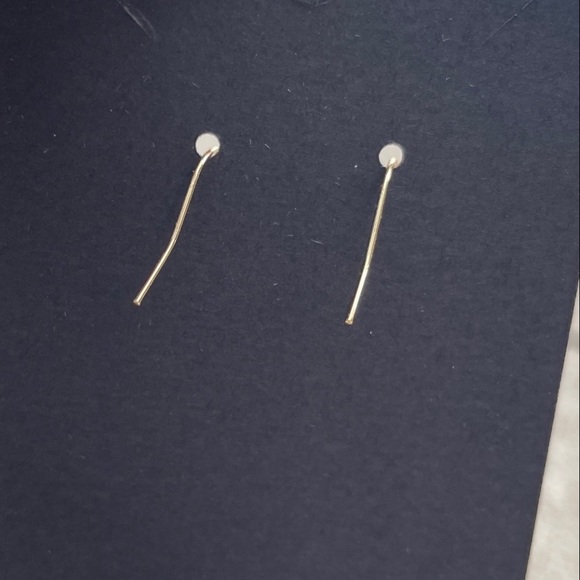 Real Fern leaf resin Dangle Earrings dried natural flat cute plant lover New - Picture 4 of 4